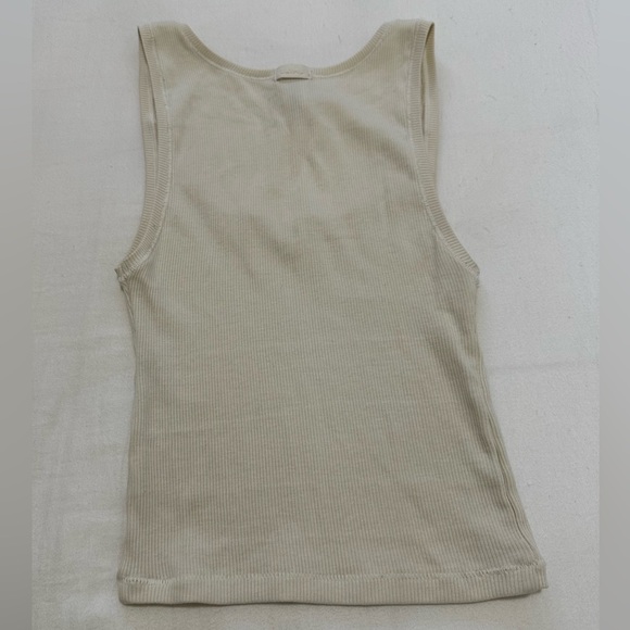 SKIMS Cotton Rib Tank in Bone - Picture 4 of 6